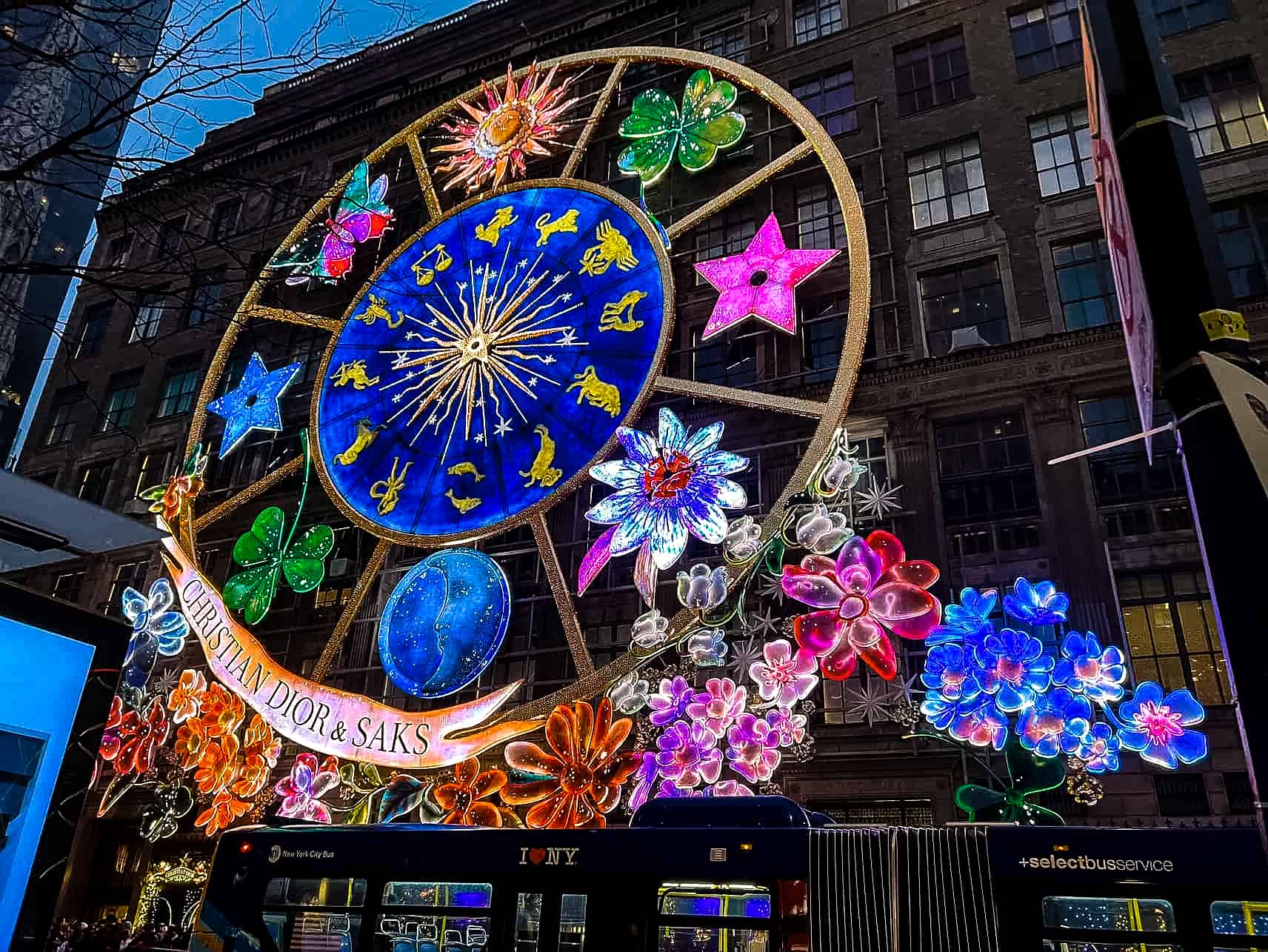 The Saks Lightshow is a real highlight, and not just because of all the lights - New York City, USA.