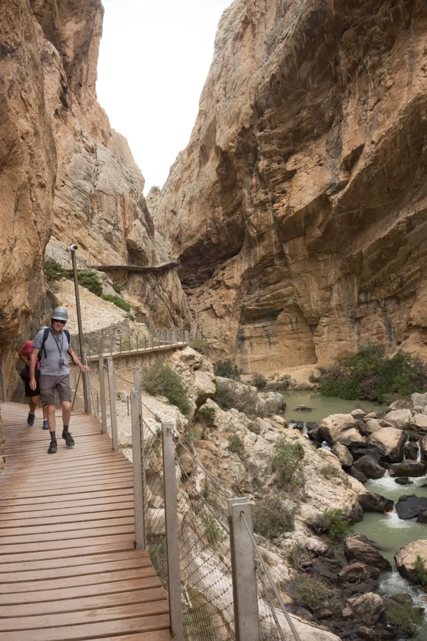 Caminito Del Rey - Hiking Caminito Del Rey: The King’s Walk in Andalucia, Spain At the bottom of the Caminito Del Rey - The King’s Walk in Andalucia, Spain.